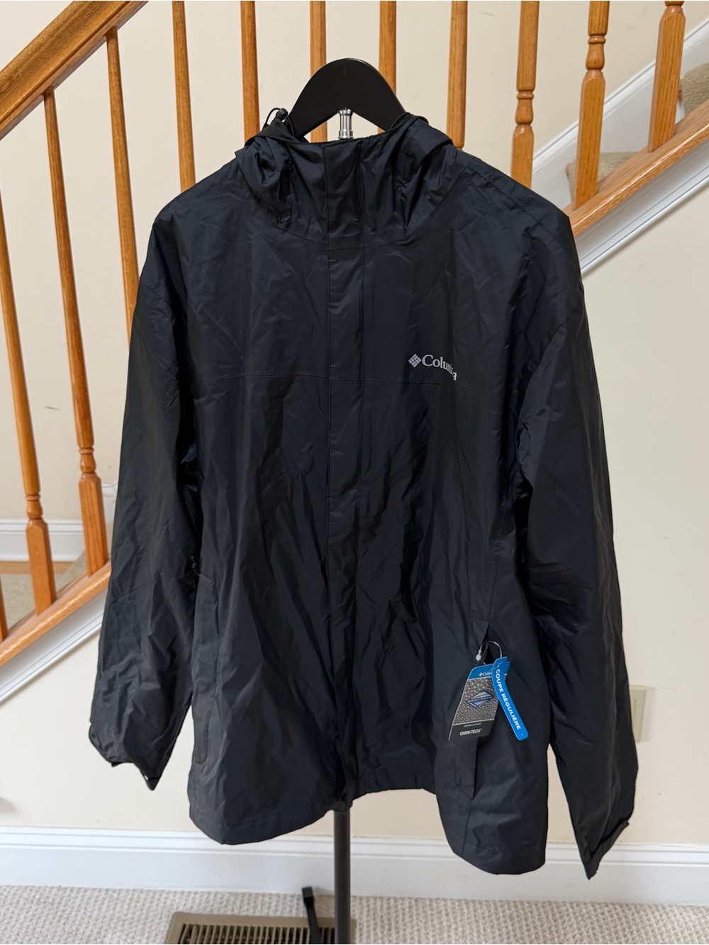 Columbia Men’s Black Windbreaker Jacket - Picture 3 of 8